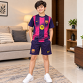 Barcelona Kids Football Jersey & Shorts